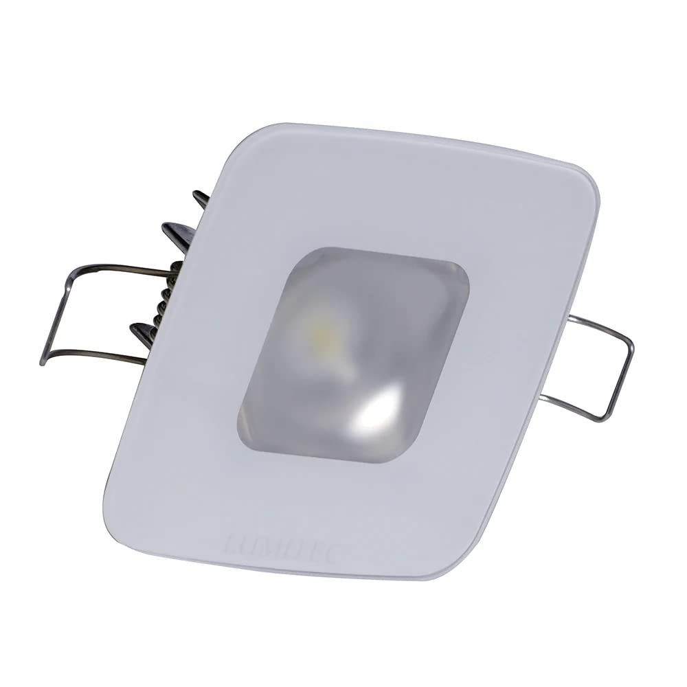 Lumitec Square Mirage Down Light - White Dimming, Red/Blue Non-Dimming - Glass Housing - No Bezel,WBAUVB01MG5JHGH